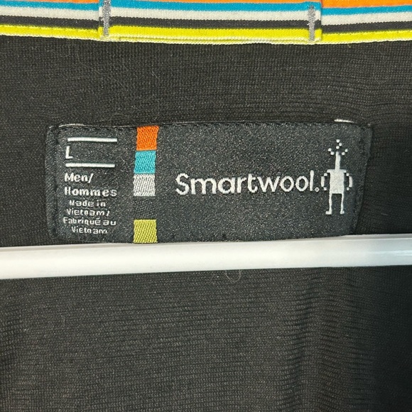 Smartwool Smartloft X-60 Yellow Gray Jacket. Outdoor Hiking Gorpcore Wool Large - Picture 9 of 12